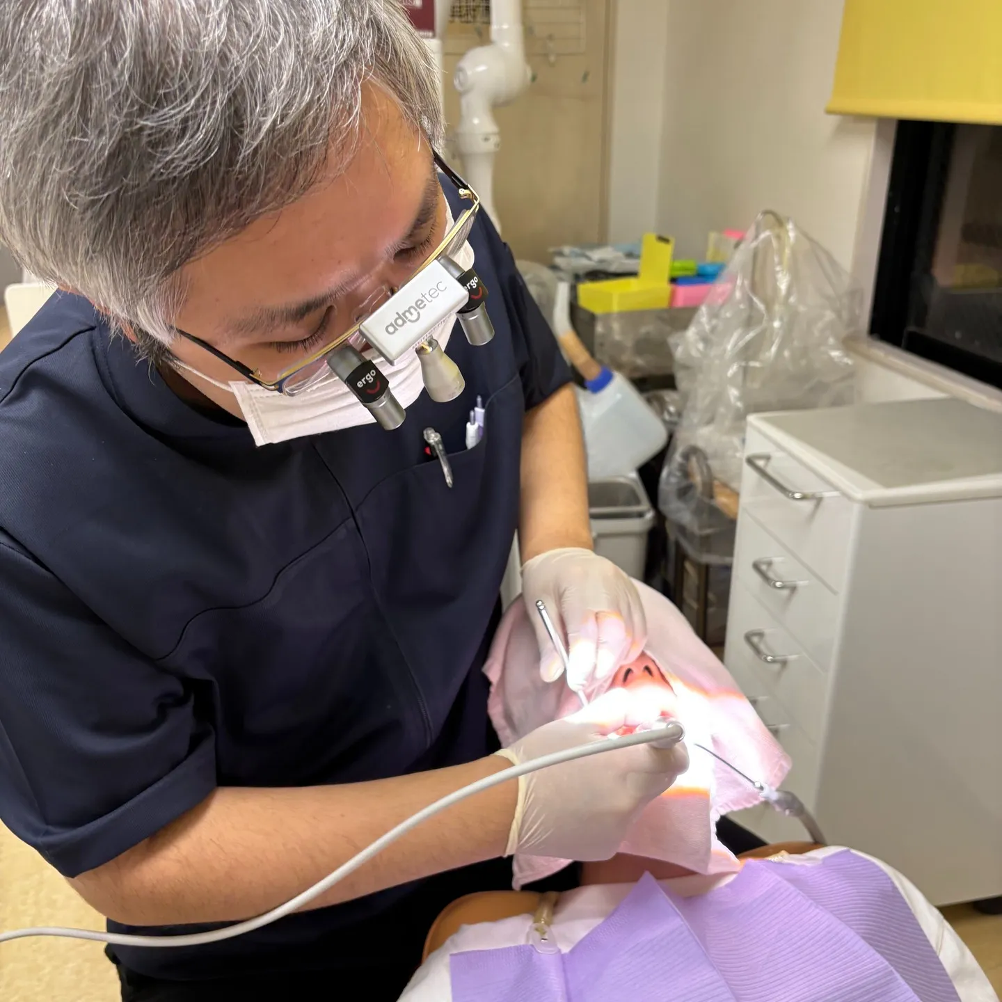 メンテナンスの風景!こんにちは!神戸元町 玉川歯科医院です🙂